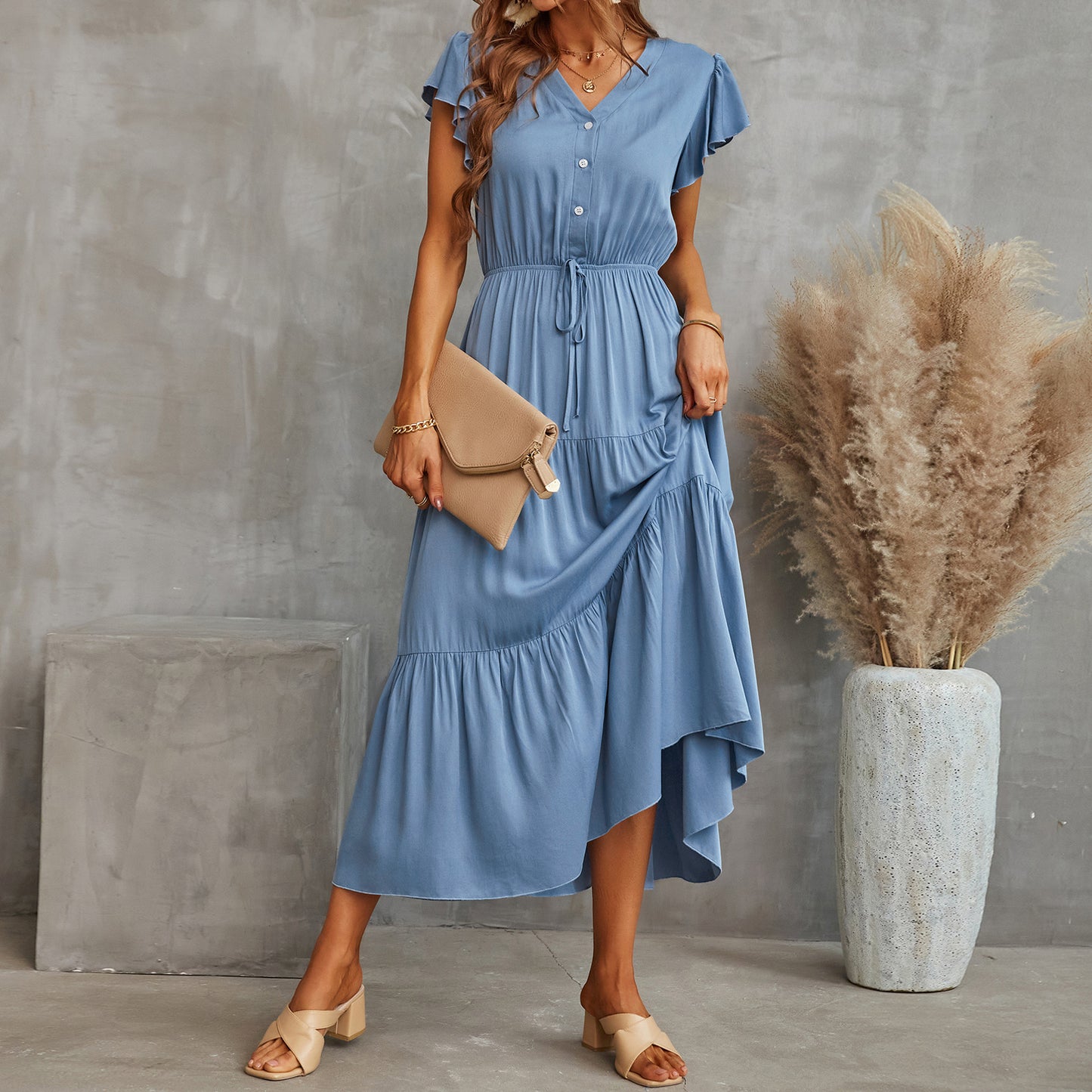 Robe "Amélie" : Élégance et fluidité pour un style raffiné