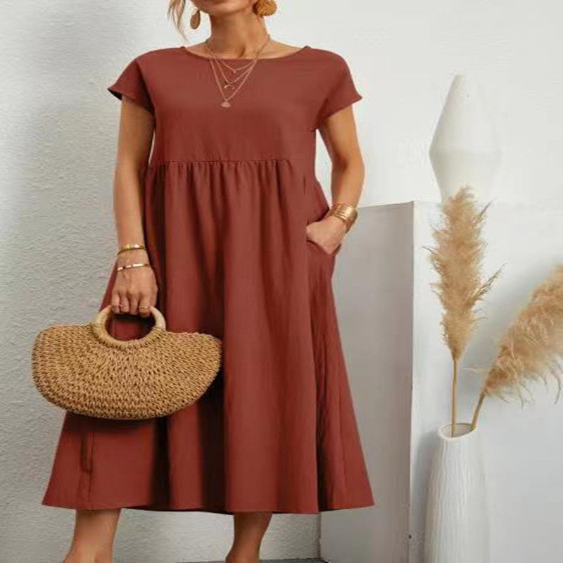 Robe Ample avec Poches – Simplicité et Style Estival au Naturel