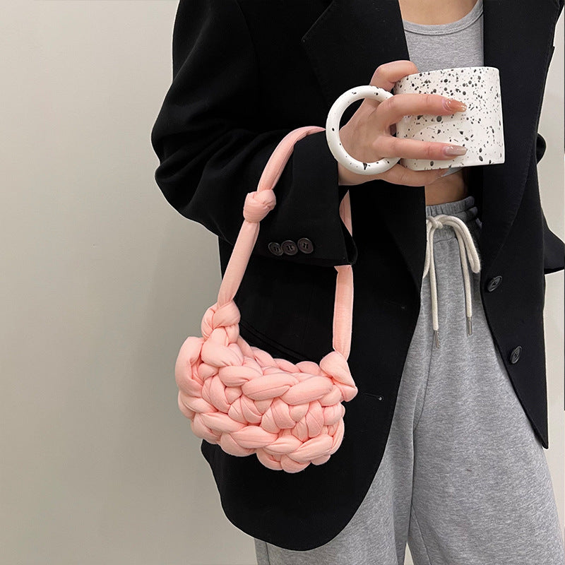 Sophie - Sac en Laine d'Islande Tissé à la Main - Matériau Crochet DIY