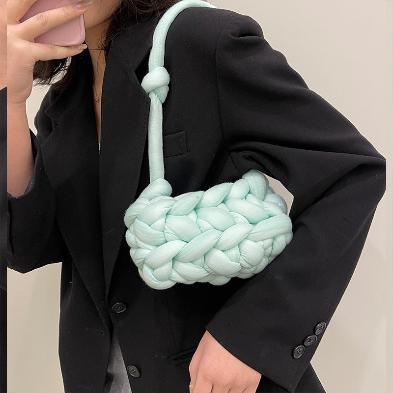 Sophie - Sac en Laine d'Islande Tissé à la Main - Matériau Crochet DIY