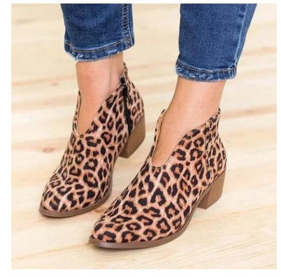 Bottes Femme Léopard WISH : Un Look Audacieux et Élégant avec des Franges en Cuir Nubuck