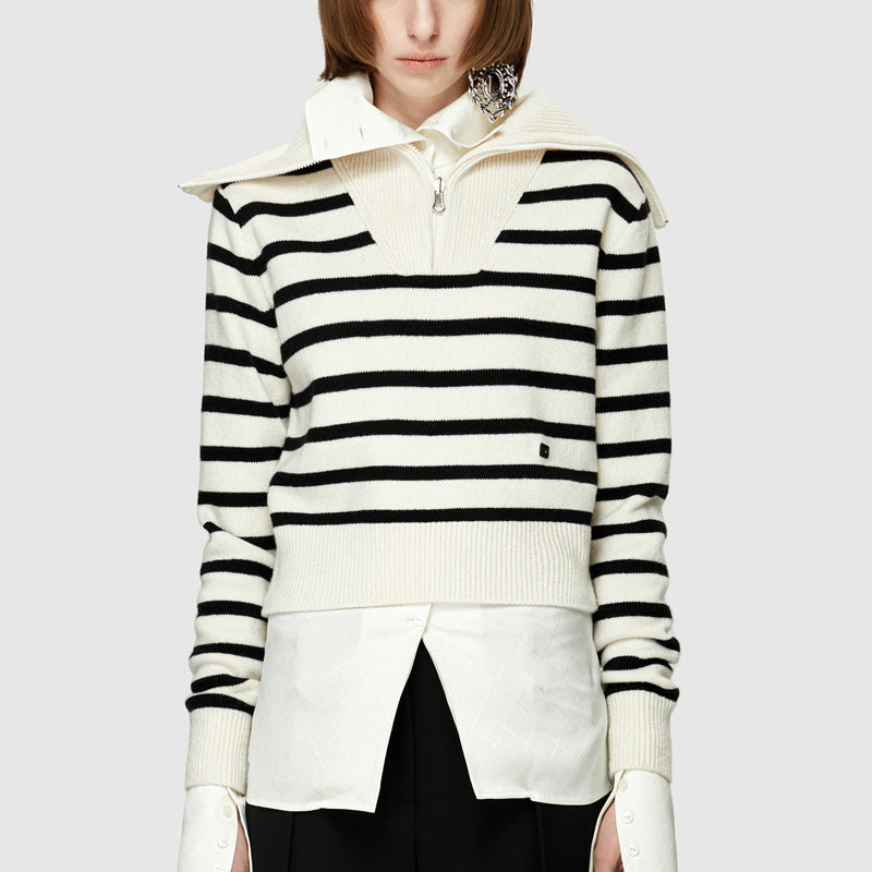 Pull Femme à Col Montant et Fermeture Éclair : Élégance et Confort pour Toutes les Occasions"
