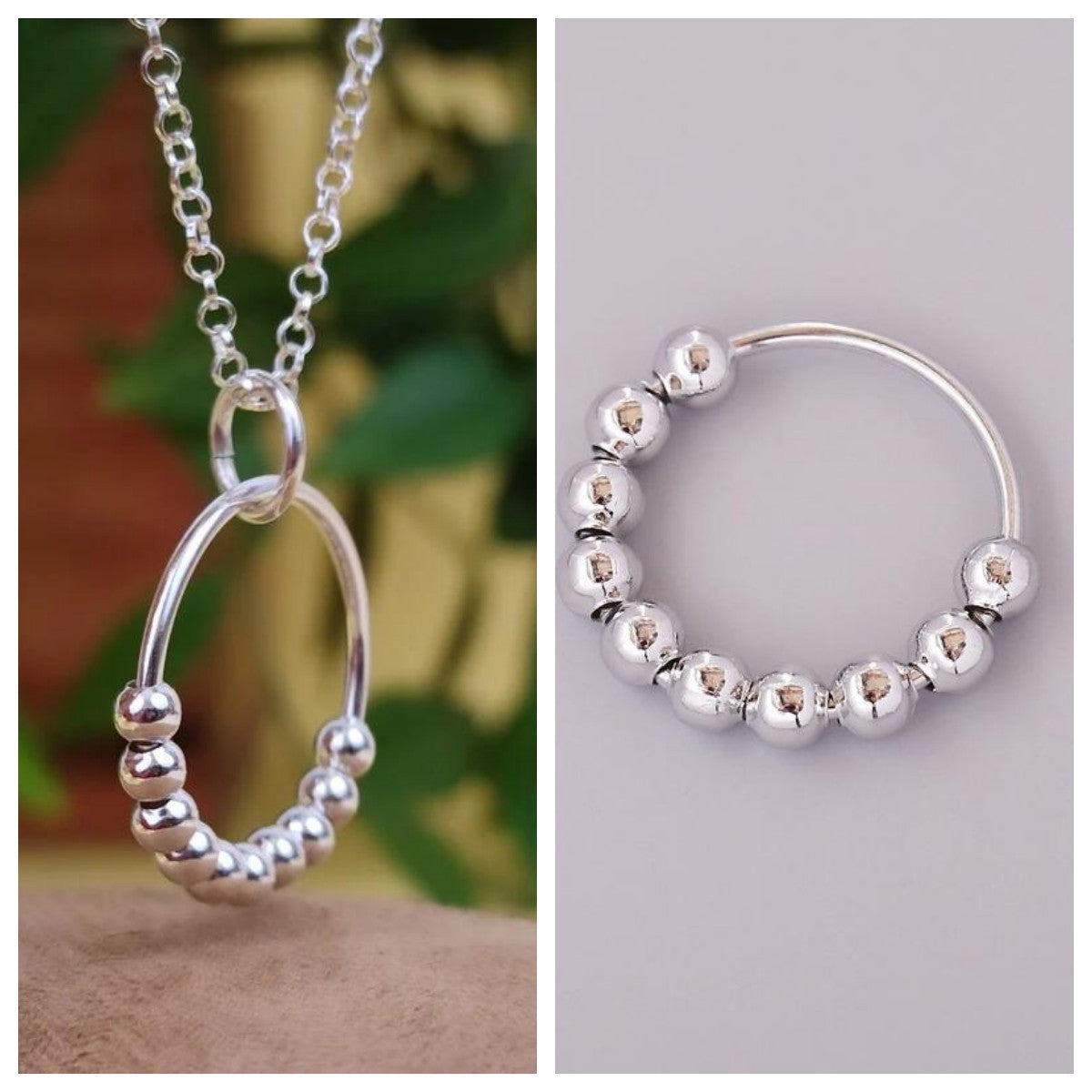 Bague Élise – Élégance Minimaliste en Perles d’Argent