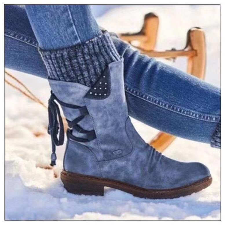 Bottines Rétro Louise en Laine – Élégance et Confort en Hiver