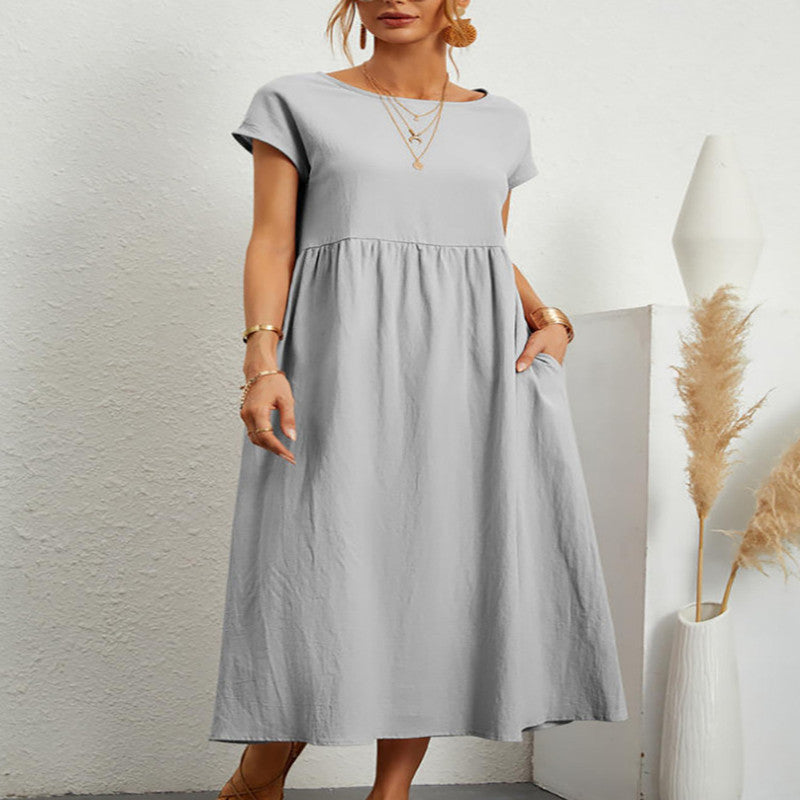 Robe Ample avec Poches – Simplicité et Style Estival au Naturel