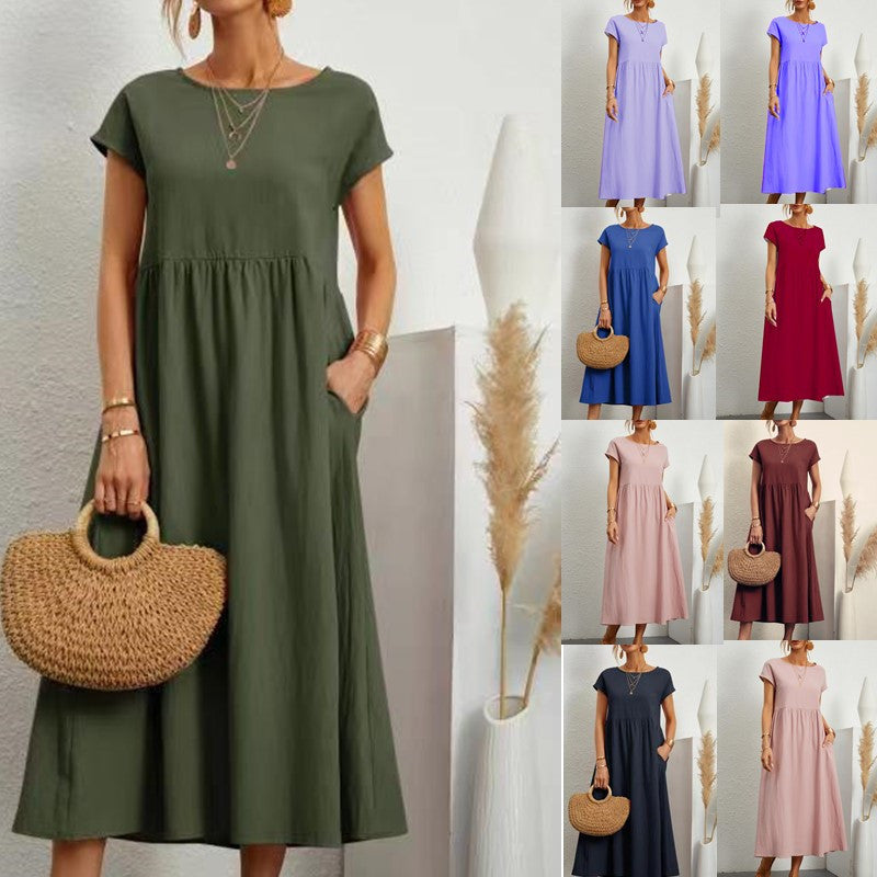 Robe Ample avec Poches – Simplicité et Style Estival au Naturel