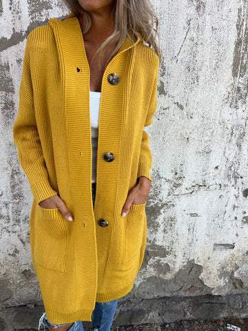 Cardigan Long "Gabrielle" – Élégance et Confort Intemporel