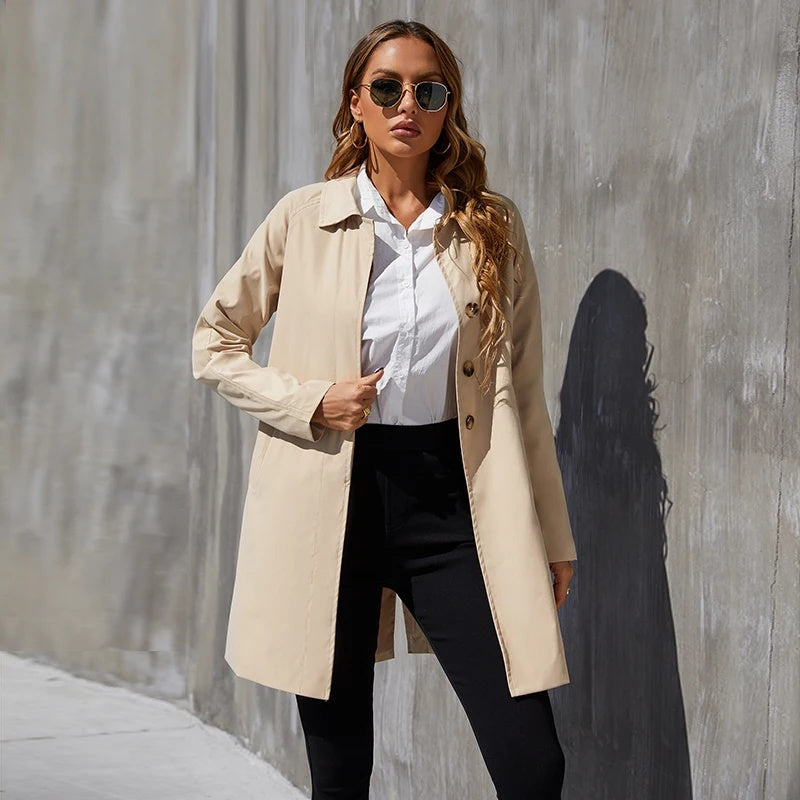 Juliette – Manteau femme de style britannique, trench petit format, élégant et tendance