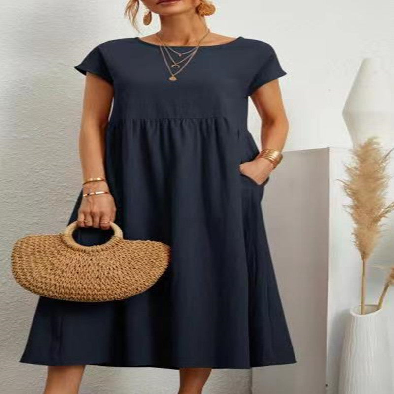 Robe Ample avec Poches – Simplicité et Style Estival au Naturel