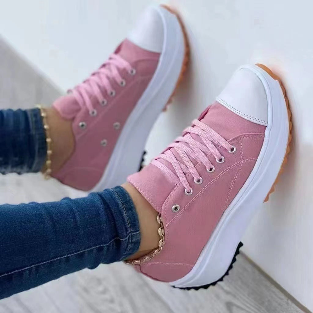 Élisa – Baskets Montantes en Toile pour un Style Casual et Intemporel