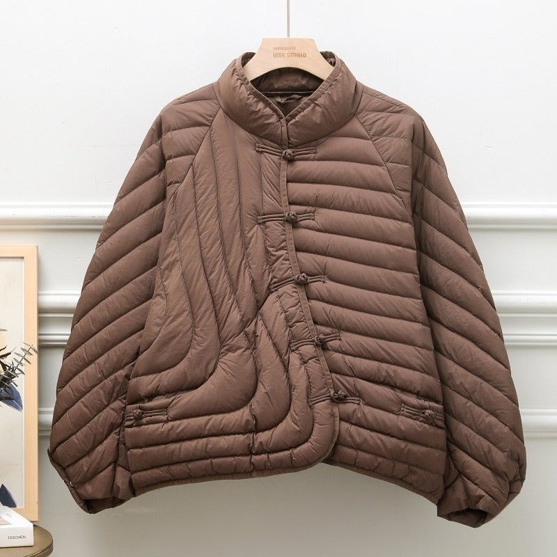 Manteau Juliette – Élégance et chaleur en duvet de canard blanc