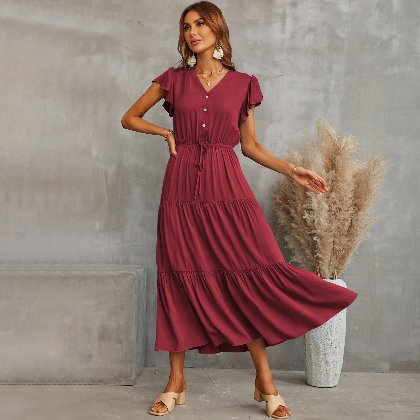 Robe "Amélie" : Élégance et fluidité pour un style raffiné