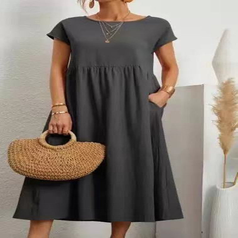 Robe Ample avec Poches – Simplicité et Style Estival au Naturel