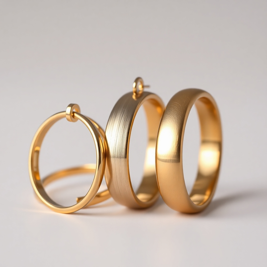 alt="Bague femme tendance 2025 – style empilable en or et argent Luxaone"
