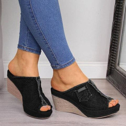 Sandales Compensées à Talons Hauts pour un Style Estival Chic
