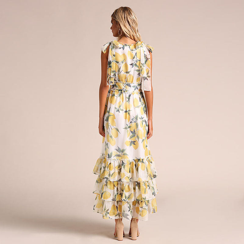Élise – Robe Sans Manches Imprimée Sexy et Élégante – Légèreté et Raffinement