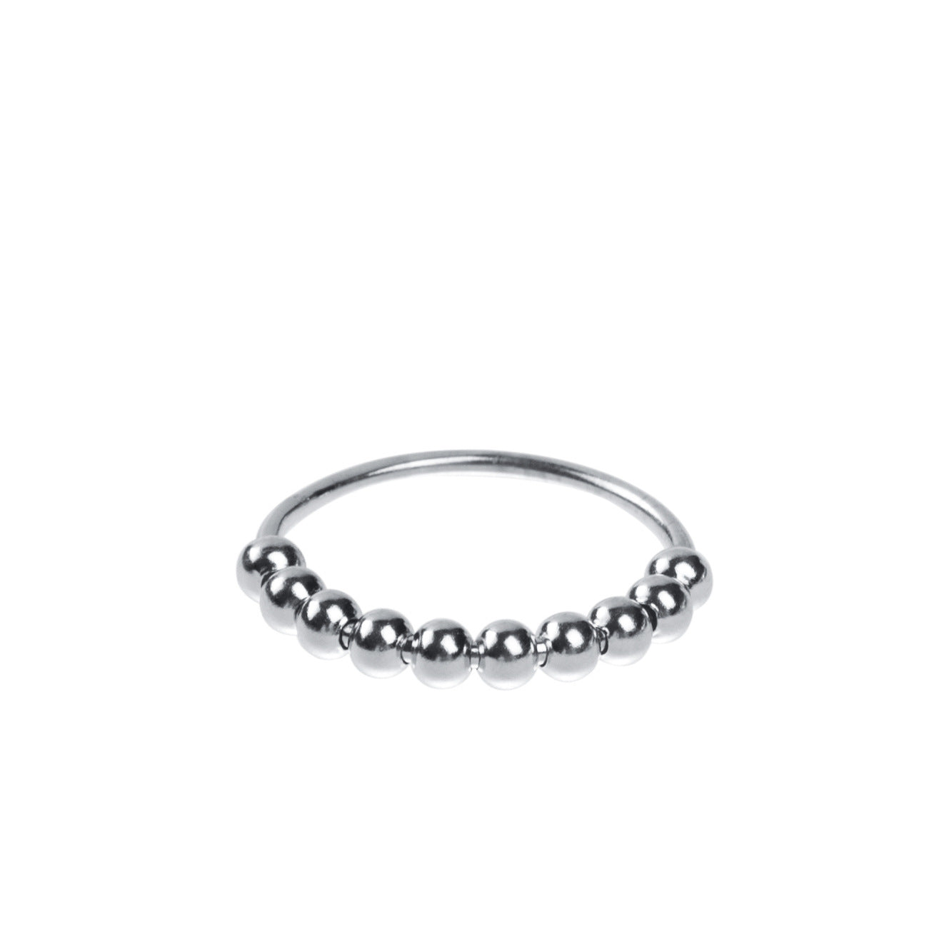Bague Élise – Élégance Minimaliste en Perles d’Argent