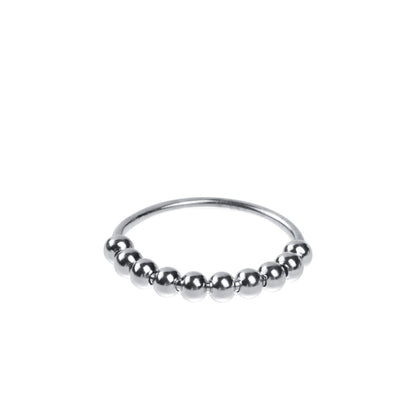 Bague Élise – Élégance Minimaliste en Perles d’Argent