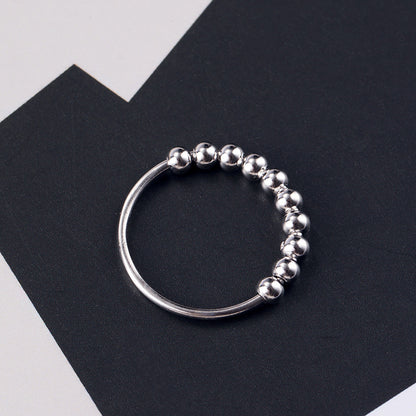 Bague Élise – Élégance Minimaliste en Perles d’Argent