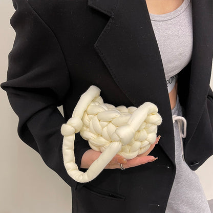Sophie - Sac en Laine d'Islande Tissé à la Main - Matériau Crochet DIY