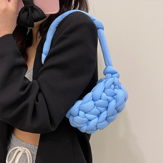 Sophie - Sac en Laine d'Islande Tissé à la Main - Matériau Crochet DIY