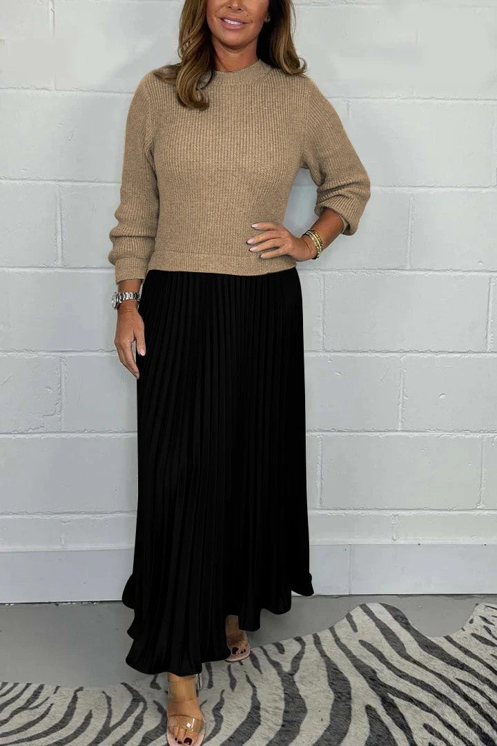 Robe Inès Élégance – Élégance et Raffinement pour l'Automne et l'Hiver