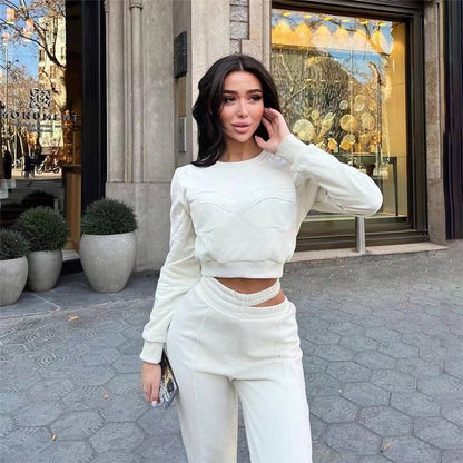 Manon – Ensemble T-shirt et Pantalon – Élégance et Confort au Quotidien