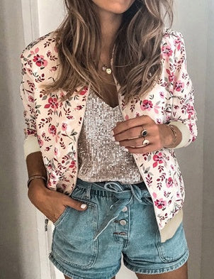 Élodie – Veste florale élégante et confortable , l’incontournable mode.