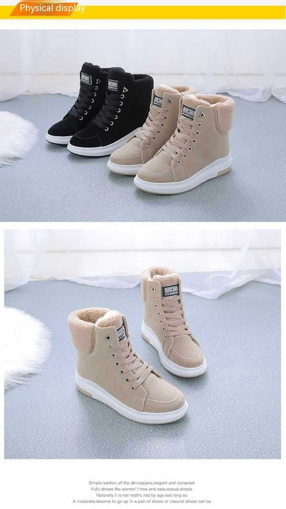 Bottes Martin pour Femme Doublées en Fleece - Confort et Élégance