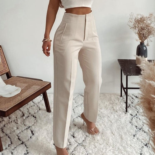 Élodie - Pantalon Droit Femme Chic | Élégance et Confort
