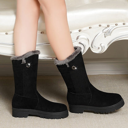 Louise – Bottines Courtes Fourrées pour un Hiver Chaleureux et Élégant