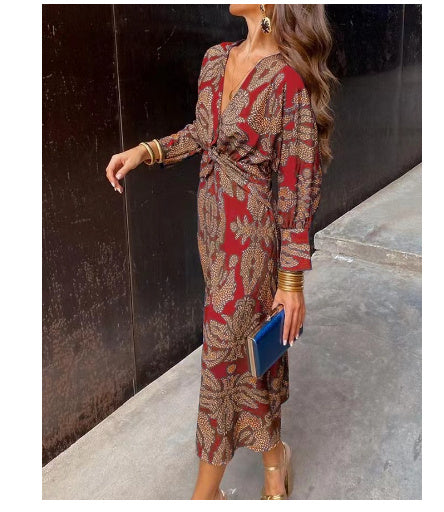 Léa – Robe d’Été Élégante et Légère avec Imprimé Artistique