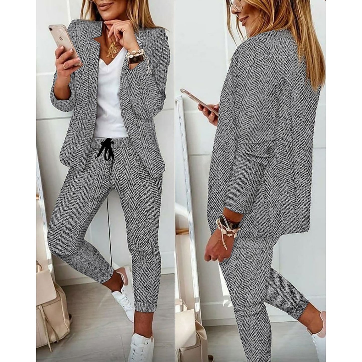 Céliane - Ensemble Blazer et Pantalon Chic | Élégance Française
