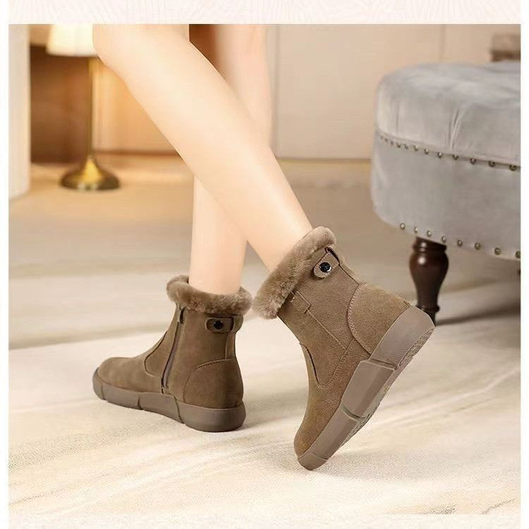 Bottes d’Hiver Céleste Fleur : Élégance et Confort pour vos Pieds!