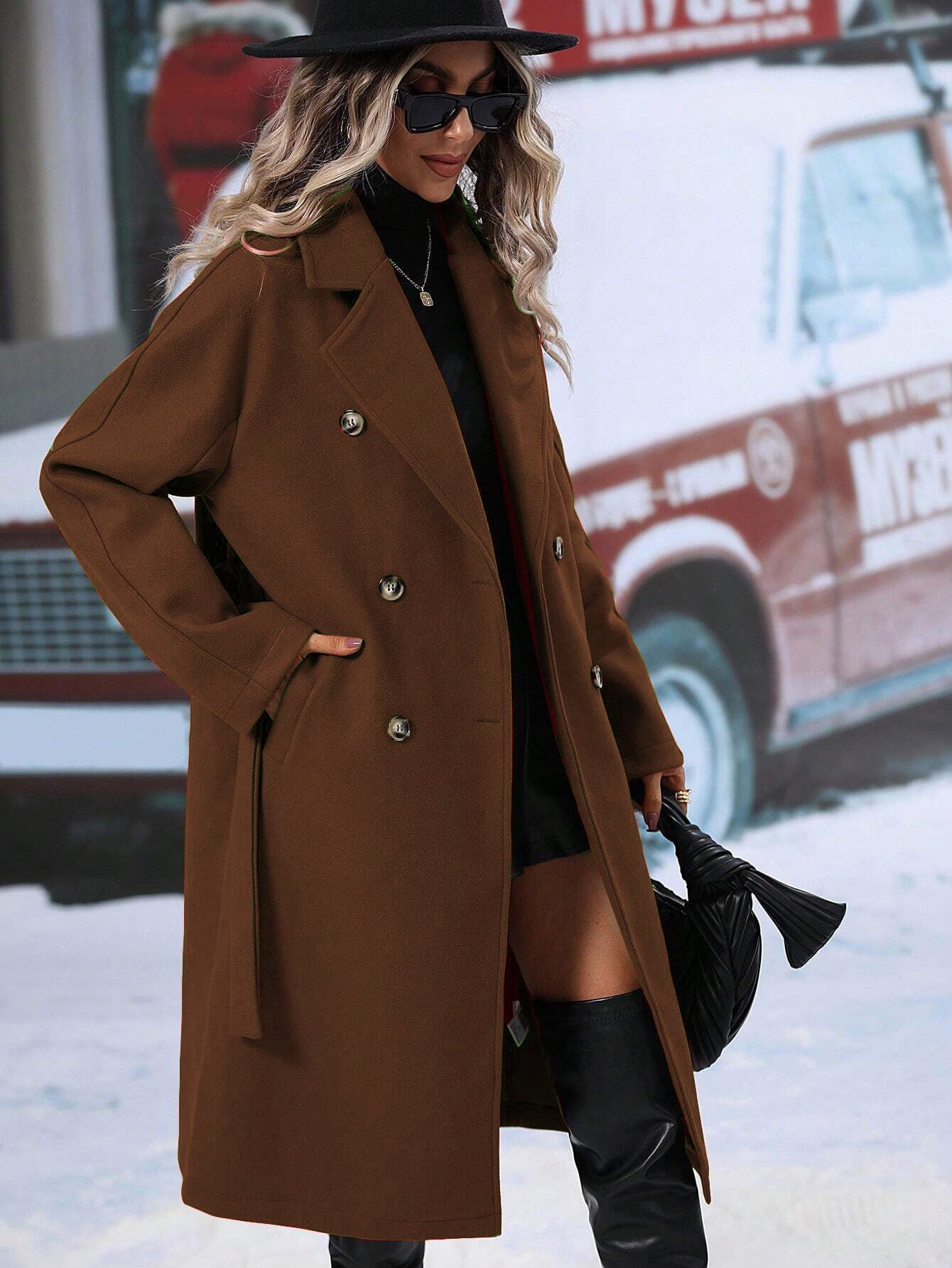 Manteau Élégant en Laine Adèle : Raffinement et Chaleur pour l’Hiver