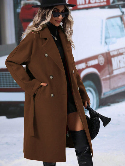 Manteau Élégant en Laine Adèle : Raffinement et Chaleur pour l’Hiver