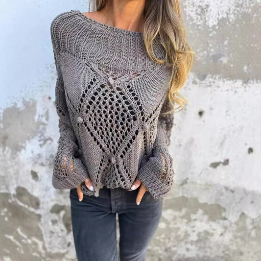 Margaux – Pull ajouré femme, raffiné et agréable à porter