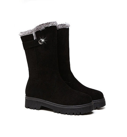 Louise – Bottines Courtes Fourrées pour un Hiver Chaleureux et Élégant
