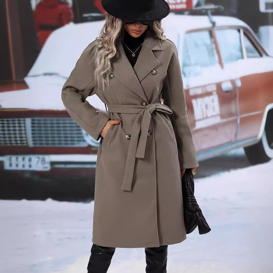 Manteau Élégant en Laine Adèle : Raffinement et Chaleur pour l’Hiver