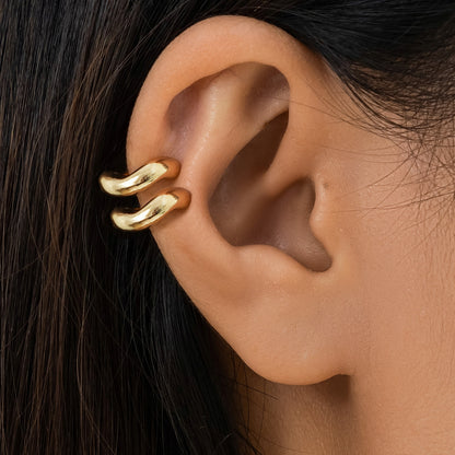 Boucle d’oreille vintage punk – Bijou audacieux en forme de virgule et goutte