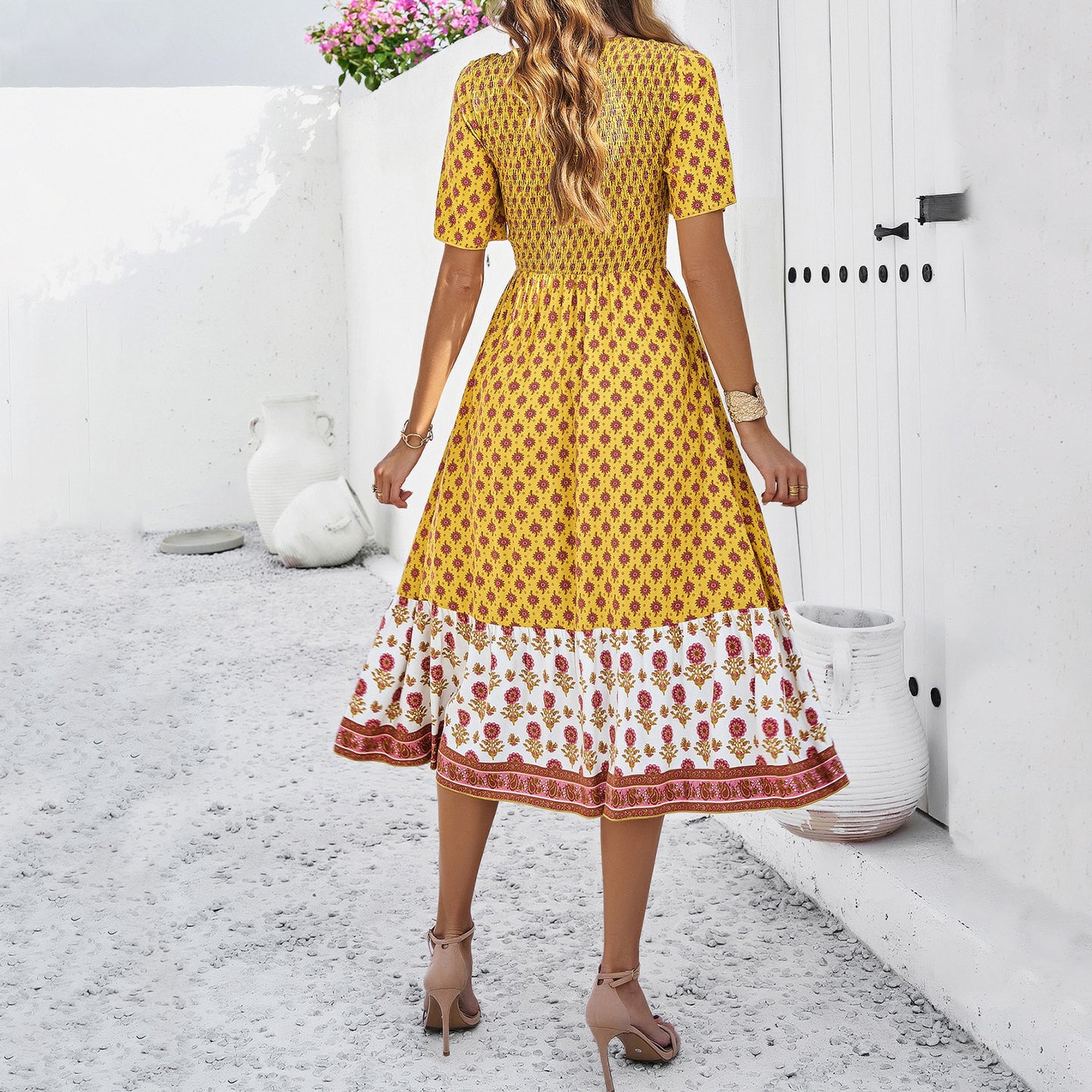 Robe d'été imprimée Juliette – Légèreté et élégance pour un été stylé