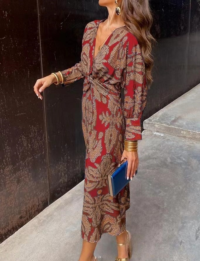 Léa – Robe d’Été Élégante et Légère avec Imprimé Artistique