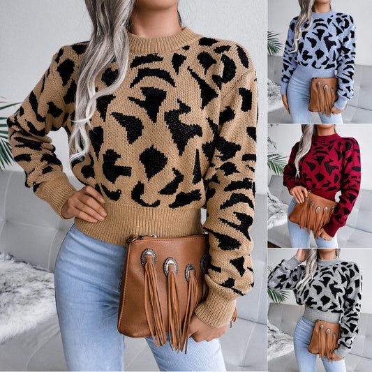Pull court tricoté Clémence – Élégance sauvage et confort absolu