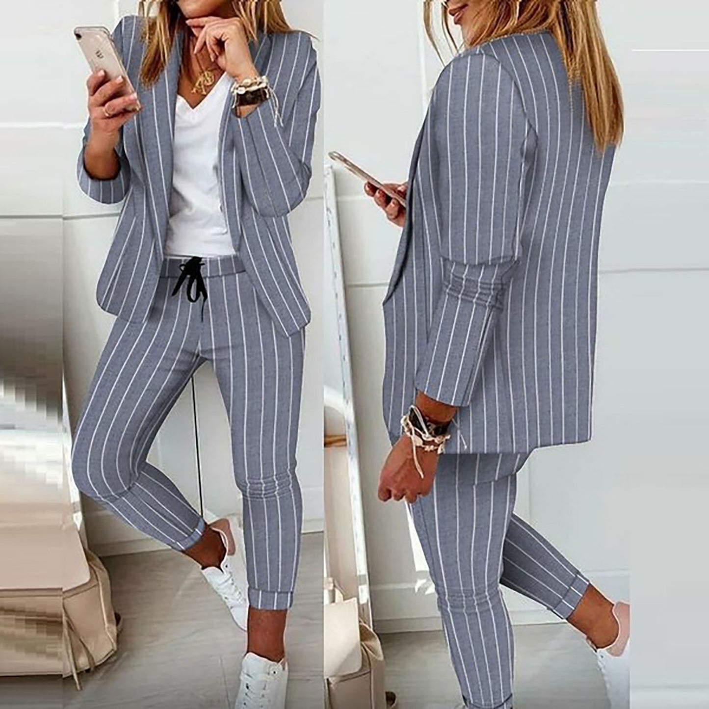 Céliane - Ensemble Blazer et Pantalon Chic | Élégance Française