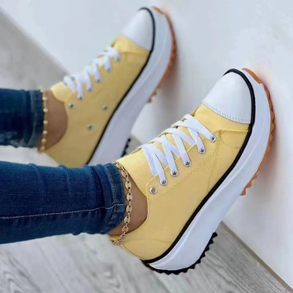 Élisa – Baskets Montantes en Toile pour un Style Casual et Intemporel