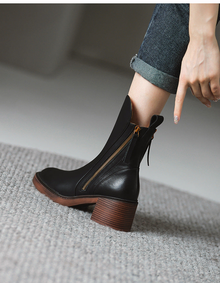 Bottes cheville
Bottes automne hiver
Talon épais
Chaussures féminines 2025
Microfibre
Chaussures confortables
Style britannique
Mode hiver