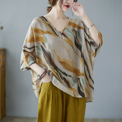 Solène, la chemise artistique en coton et lin pour une allure libre et stylée