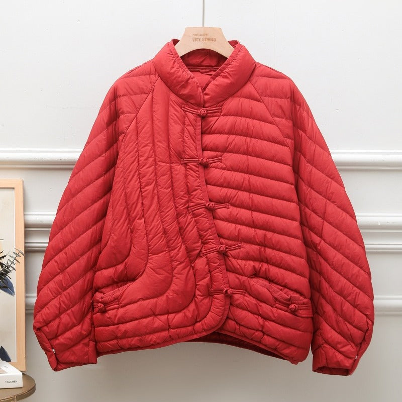 Manteau Juliette – Élégance et chaleur en duvet de canard blanc