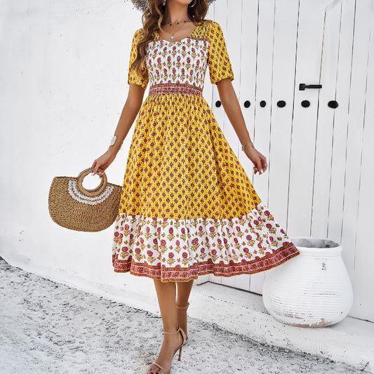 Robe d'été imprimée Juliette – Légèreté et élégance pour un été stylé