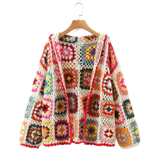 Élise Manteau cardigan femme en tricot fait main – Élégance et confort